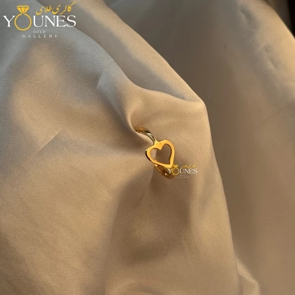 انگشتر طلا قلبی مینیمال